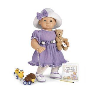 Bitty Baby American Girl Springtime Set 15" Purple Dress Doll Outfit American Gi